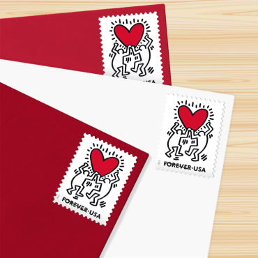 2025 Keith Haring Love Forever Stamps (5 Panes - 100 Total)