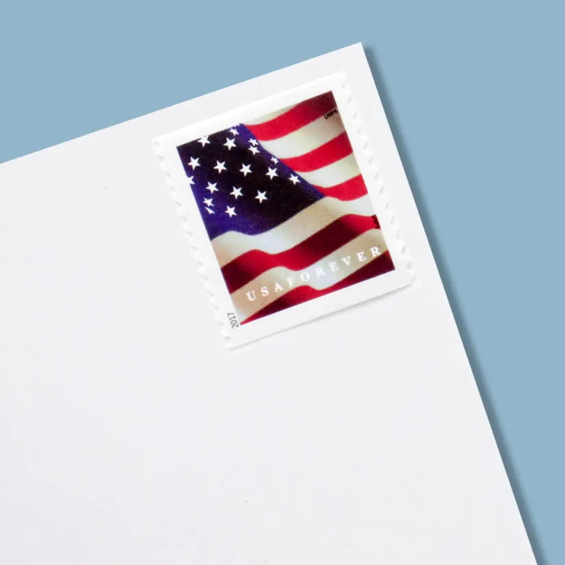 Roll of 100 Year 2017 American Flag Sealed USPS Forever Postage Stamps